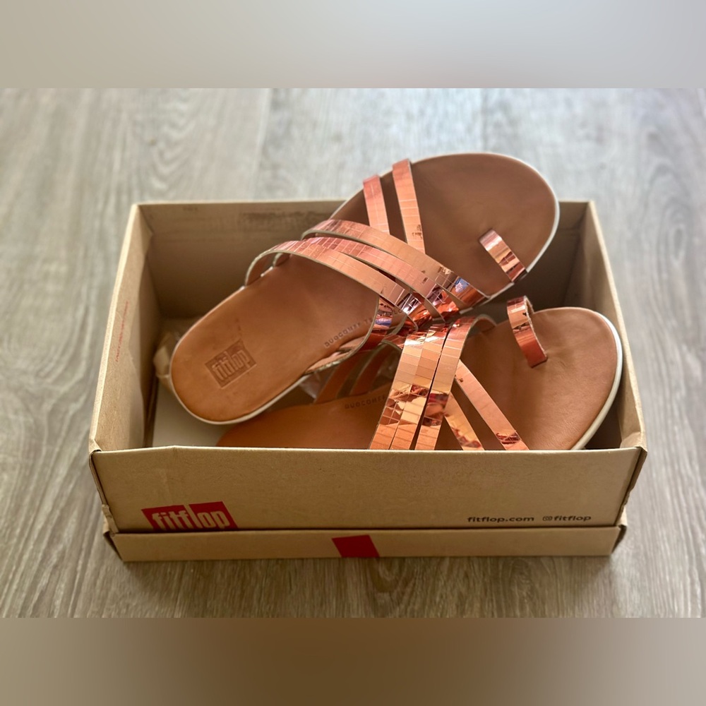 New Rose gold/Copper Fitflop Sandals